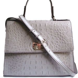 Used Kate Spade Grey Croc Satchel